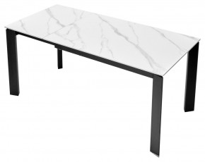 Стол CORNER 120 MATT WHITE MARBLE SOLID CERAMIC / BLACK, ®DISAUR в Пуровске - purovsk.mebel24.online | фото 7