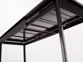 Стол CREMONA 140 HIGH GLOSS STATUARIO Белый мрамор глянцевый, керамика/ черный каркас, ®DISAUR в Пуровске - purovsk.mebel24.online | фото 6