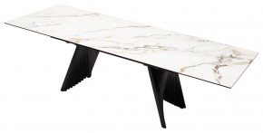 Стол IVAR 180 MARBLES KL-188 Контрастный мрамор, итальянская керамика, ®DISAUR в Пуровске - purovsk.mebel24.online | фото 5