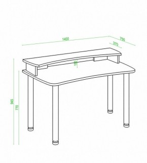 Стол компьютерный Домино Лайт СКЛ-Софт140МО+НКИЛ140 в Пуровске - purovsk.mebel24.online | фото 4