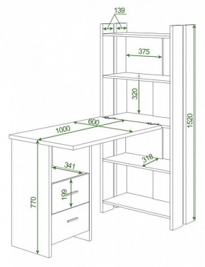 Стол компьютерный Домино Lite СТЛ-ОВ+С100Р в Пуровске - purovsk.mebel24.online | фото 2