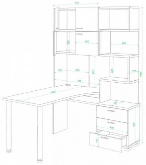 Стол компьютерный Домино нельсон СР-500М/140 в Пуровске - purovsk.mebel24.online | фото 2