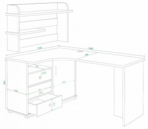 Стол компьютерный Домино СР-145 в Пуровске - purovsk.mebel24.online | фото 2