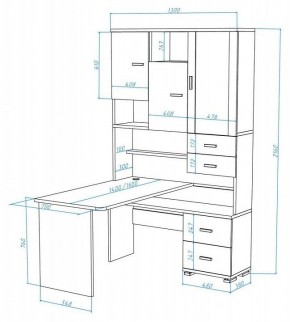 Стол компьютерный Домино СР-620/140 в Пуровске - purovsk.mebel24.online | фото 2