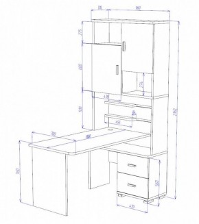 Стол компьютерный Домино СР-720/180 в Пуровске - purovsk.mebel24.online | фото 2