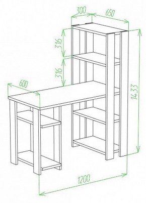 Стол компьютерный Slim СТН-145/120 в Пуровске - purovsk.mebel24.online | фото 2