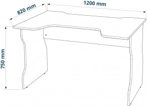 Стол компьютерный ВАРДИГ K1 120x82, антрацит/красный в Пуровске - purovsk.mebel24.online | фото 3