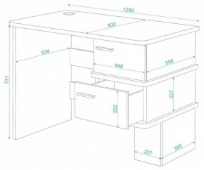 Стол письменный Домино СД-15 С в Пуровске - purovsk.mebel24.online | фото 2