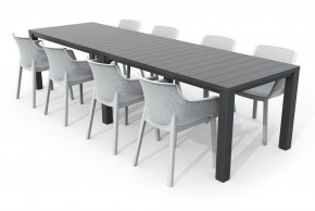 Стол раскладной Джули (Julie Double table 2 configurations) Графит в Пуровске - purovsk.mebel24.online | фото 6
