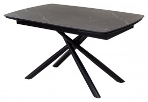 Стол RIVOLI 140 MATT BLACK MARBLE SOLID CERAMIC / BLACK, ®DISAUR в Пуровске - purovsk.mebel24.online | фото 1