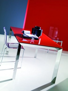 Стол SIRIO (42,38G) 110/150х75хН75 см (G093 LEGS/ M089 FRAME/C152 черн глянц ст) в Пуровске - purovsk.mebel24.online | фото