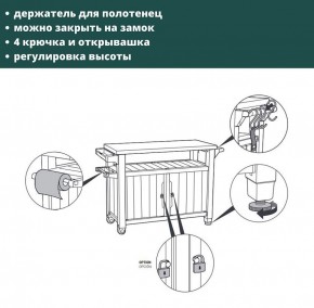 Столик для барбекю 207 Л (Unity XL 207L) в Пуровске - purovsk.mebel24.online | фото 9