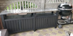 Столик для барбекю 415 Л (Unity Chef 415 L) графит в Пуровске - purovsk.mebel24.online | фото 1