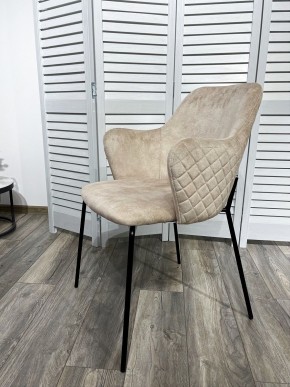 Стул AMARETTO VBP206 античный светло-бежевый, велюр без пальчикового эффекта /черный каркас, М-City в Пуровске - purovsk.mebel24.online | фото 7