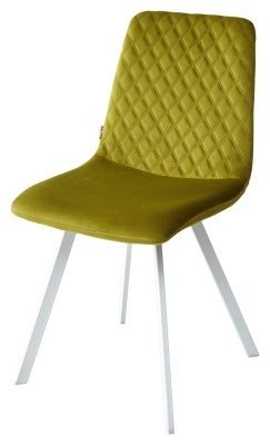 Стул DAIQUIRI BLUVEL-75 OLIVA / белый каркас, велюр М-City в Пуровске - purovsk.mebel24.online | фото 1