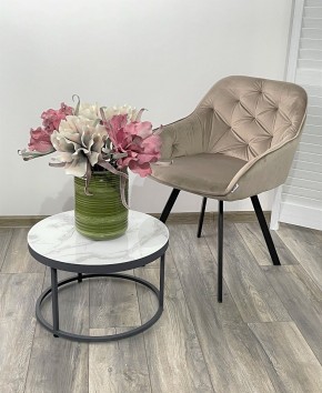 Стул GALE 360 град. поворот. BLUVEL-40 BEIGE, велюр/ черный каркас, М-City в Пуровске - purovsk.mebel24.online | фото 2