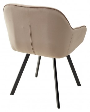 Стул GALE 360 град. поворот. BLUVEL-40 BEIGE, велюр/ черный каркас, М-City в Пуровске - purovsk.mebel24.online | фото 4