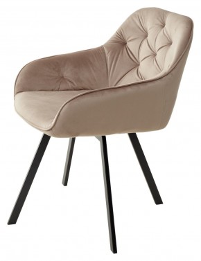 Стул GALE 360 град. поворот. BLUVEL-40 BEIGE, велюр/ черный каркас, М-City в Пуровске - purovsk.mebel24.online | фото 5