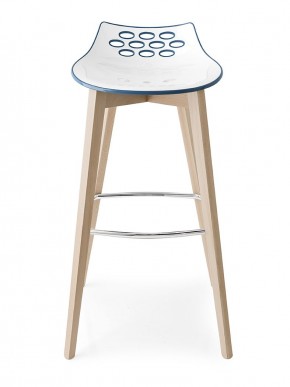 Стул JAM W CB/1487, ash.P12 smoke/ P799-P12P WHITE/ GLOSSY SKY BLUE в Пуровске - purovsk.mebel24.online | фото