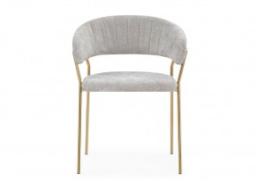 Стул на металлокаркасе Kamelia 1 light gray fabric / gold в Пуровске - purovsk.mebel24.online | фото 3