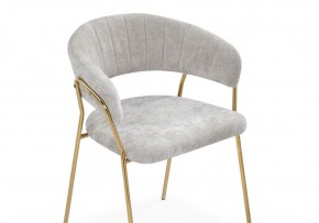 Стул на металлокаркасе Kamelia 1 light gray fabric / gold в Пуровске - purovsk.mebel24.online | фото 6