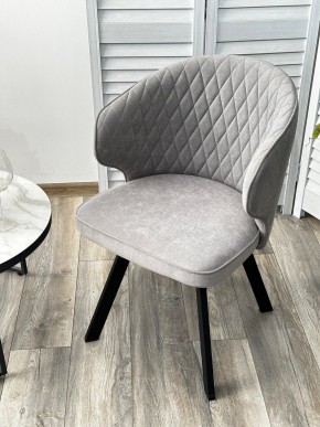 Стул SKAT 360 град. поворот. B22 Серый, велюр / черный каркас, М-City в Пуровске - purovsk.mebel24.online | фото 3