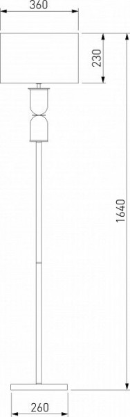Торшер Eurosvet Caprera 01154/1 никель в Пуровске - purovsk.mebel24.online | фото 2