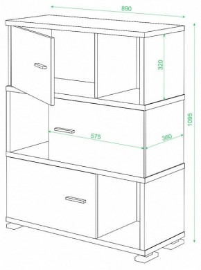 Тумба комбинированная Домино СБ-30/3 в Пуровске - purovsk.mebel24.online | фото 3