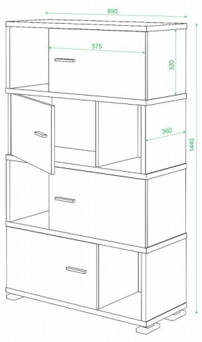 Тумба комбинированная СБ-30/4 в Пуровске - purovsk.mebel24.online | фото 2