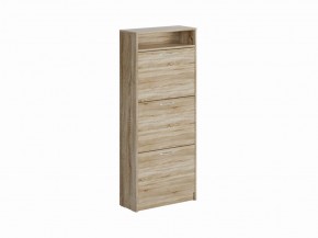 Тумба ОРИОН с тремя полками для обуви, цвет Дуб Сонома в Пуровске - purovsk.mebel24.online | фото