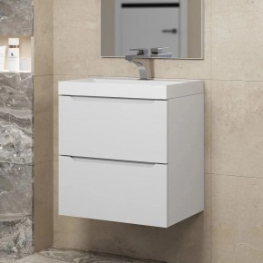Тумба под раковину Uperwood Tanos 50 см, подвесная, белая матовая в Пуровске - purovsk.mebel24.online | фото