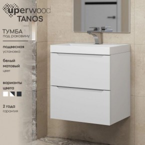 Тумба под раковину Uperwood Tanos 90 см, подвесная, белая матовая в Пуровске - purovsk.mebel24.online | фото 6