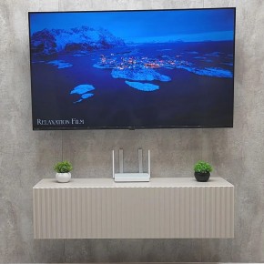 Тумба подвесная под ТВ LINES MTV4-MA 1150 Бежевый (Леда-М 10.1.5) в Пуровске - purovsk.mebel24.online | фото 2
