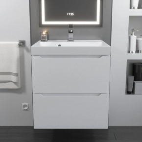 Тумба с раковиной Uperwood Tanos 50 см, подвесная, белая матовая в Пуровске - purovsk.mebel24.online | фото 10