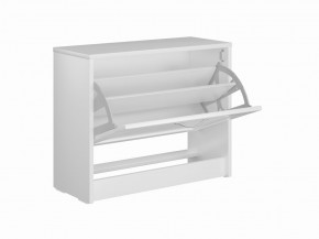 Тумба СИРИУС с откидной полкой для обуви, цвет белый в Пуровске - purovsk.mebel24.online | фото 3