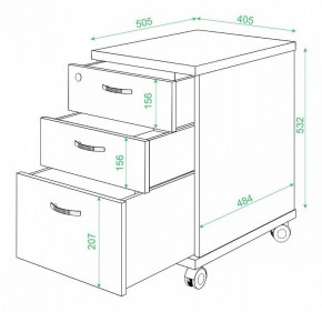 Тумбочка Домино нельсон ТС-2 в Пуровске - purovsk.mebel24.online | фото 2