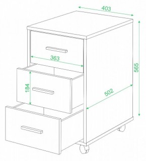 Тумбочка Домино ТС-1 в Пуровске - purovsk.mebel24.online | фото 2