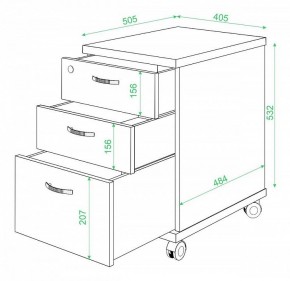 Тумбочка Домино ТС-2 в Пуровске - purovsk.mebel24.online | фото 3