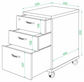 Тумбочка Домино ТС-2 в Пуровске - purovsk.mebel24.online | фото 2