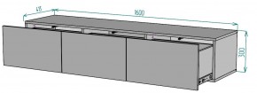 ТВ тумба подвесная TV80 (3 ящика) в Пуровске - purovsk.mebel24.online | фото 2