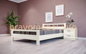 ВЕРОНИКА-3 Кровать из массива 1200 (Слоновая кость) в Пуровске - purovsk.mebel24.online | фото