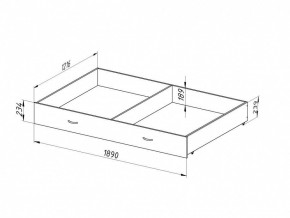 Ящик для металлических кроватей 120*190 (Венге) в Пуровске - purovsk.mebel24.online | фото